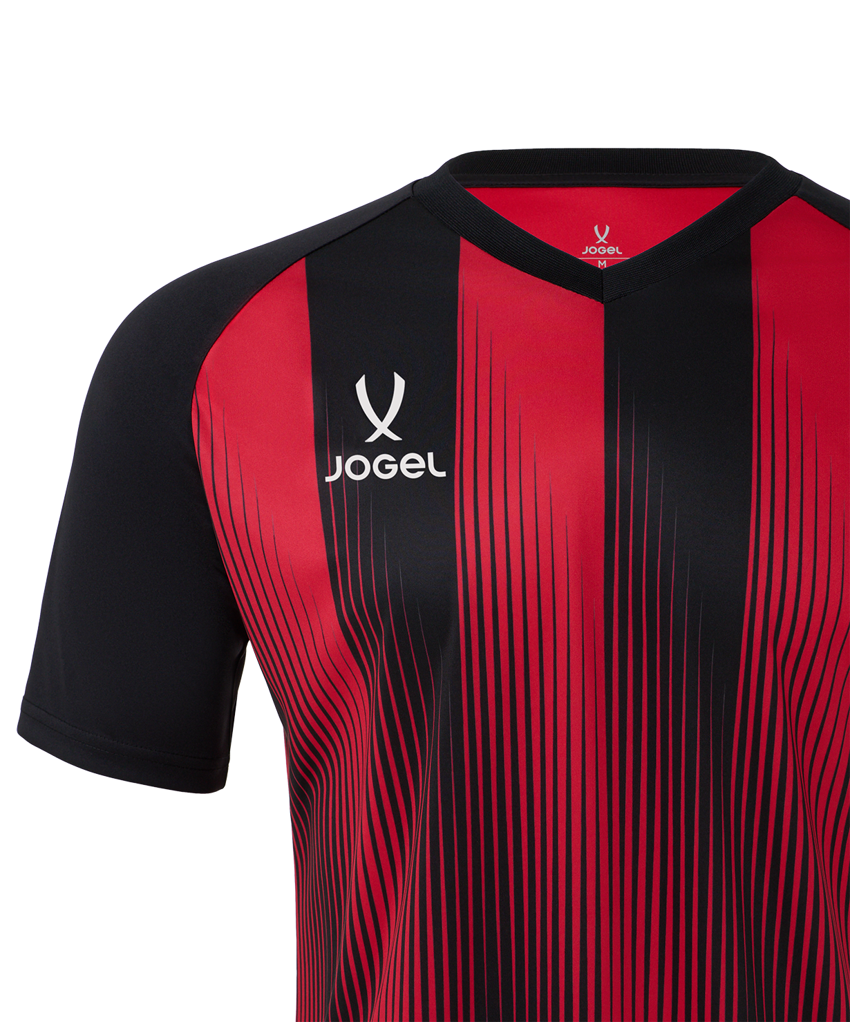 Футболка игровая JOGEL CAMP Striped Jersey, красный/черный