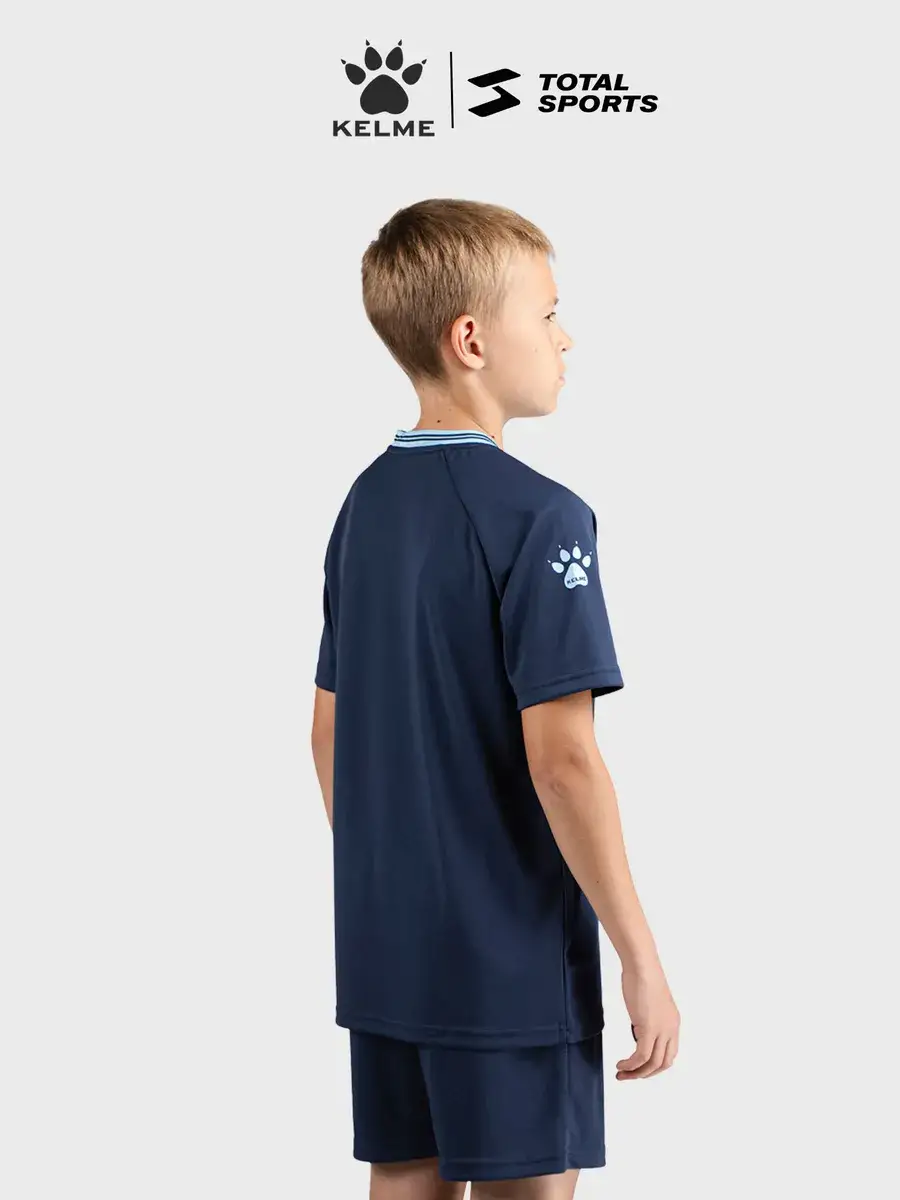 Комплект футбольной формы детский KELME TISCAR, темно-синий