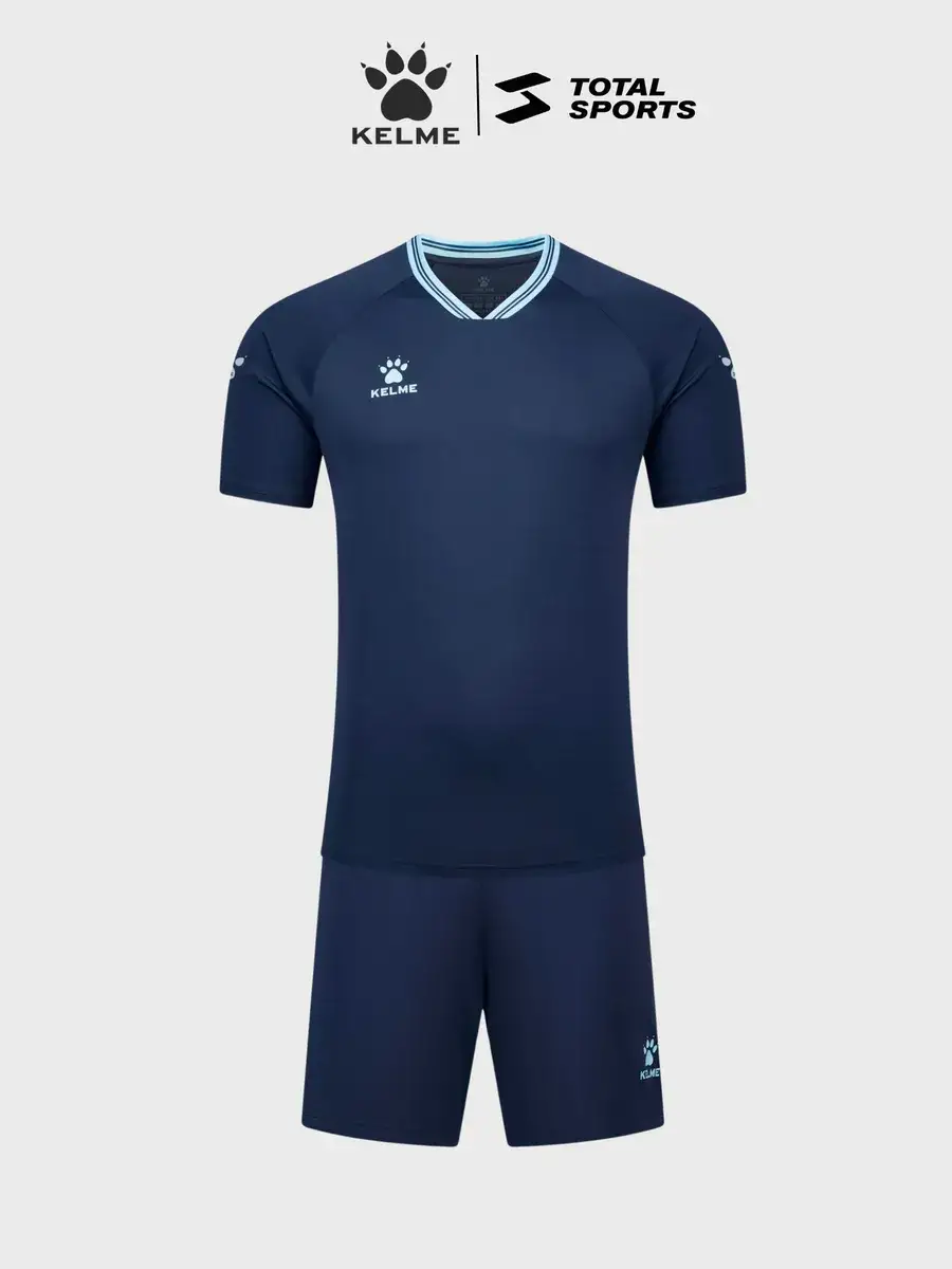 Комплект футбольной формы детский KELME TISCAR, темно-синий