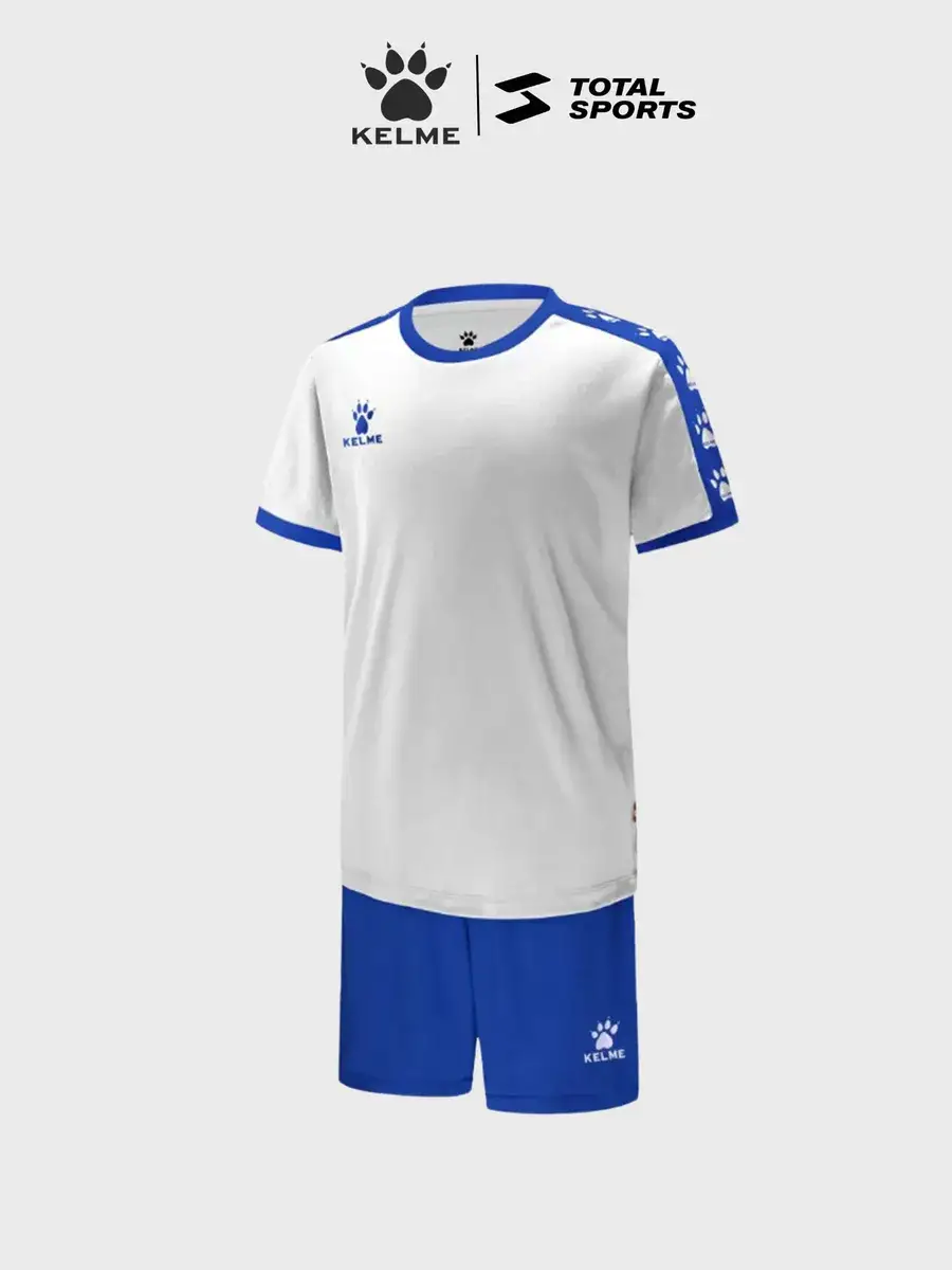 Комплект детской футбольной формы KELME COLLEGE, белый